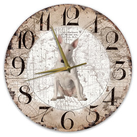 Creatief Art Horloge en bois - Chihuahua Black