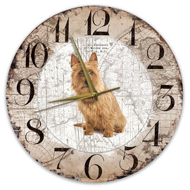 Creatief Art Horloge en bois - Chihuahua Black