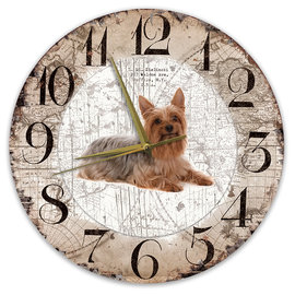 Creatief Art Horloge en bois - Chihuahua Black