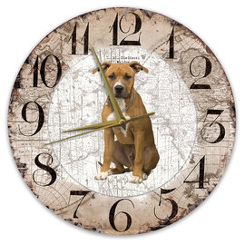 Creatief Art Horloge en bois - Chihuahua Black