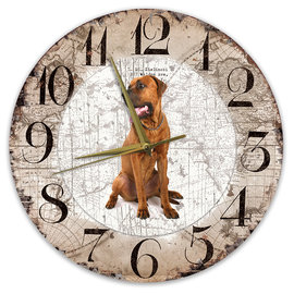 Creatief Art Horloge en bois - Chihuahua Black