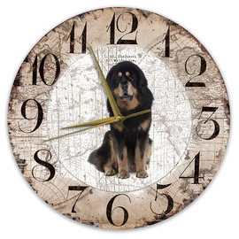 Creatief Art Horloge en bois - Chihuahua Black