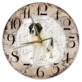 Creatief Art Houten Klok - 30cm - Hond - Mastin De los Pirineo (Pyrenese Mastiff)