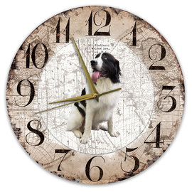 Creatief Art Horloge en bois - Chihuahua Black