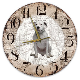 Creatief Art Horloge en bois - Chihuahua Black