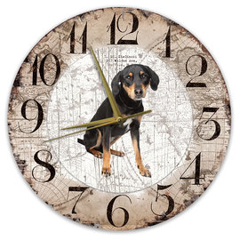 Creatief Art Horloge en bois - Chihuahua Black