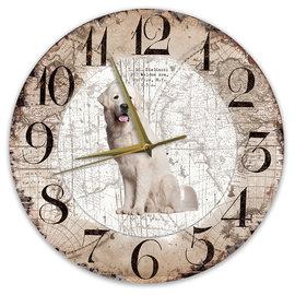 Creatief Art Horloge en bois - Chihuahua Black