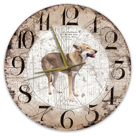 Creatief Art Horloge en bois - Chihuahua Black