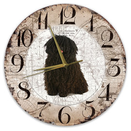 Creatief Art Horloge en bois - Chihuahua Black