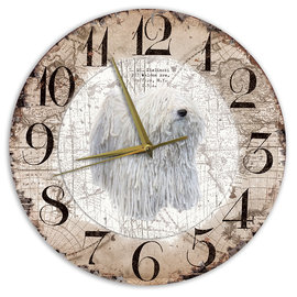 Creatief Art Horloge en bois - Chihuahua Black