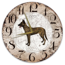 Creatief Art Horloge en bois - Chihuahua Black