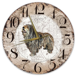 Creatief Art Horloge en bois - Chihuahua Black