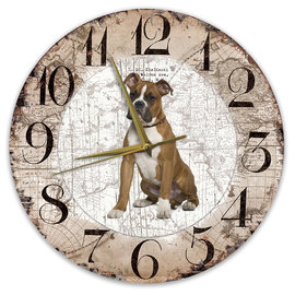 Creatief Art Horloge en bois - Chihuahua Black