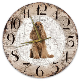 Creatief Art Horloge en bois - Chihuahua Black