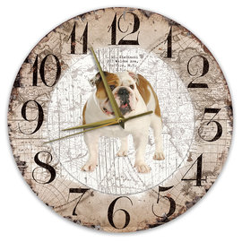 Creatief Art Horloge en bois - Chihuahua Black