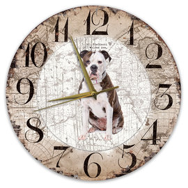 Creatief Art Horloge en bois - Chihuahua Black