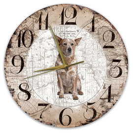 Creatief Art Horloge en bois - Chihuahua Black