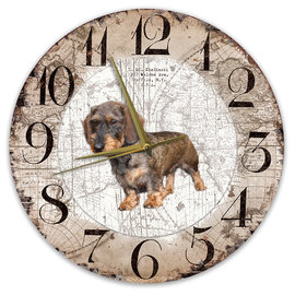 Creatief Art Horloge en bois - Chihuahua Black