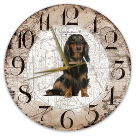 Creatief Art Horloge en bois - Chihuahua Black