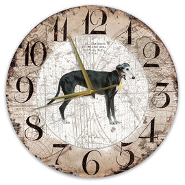 Creatief Art Horloge en bois - Chihuahua Black