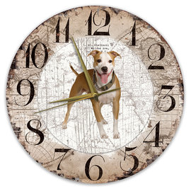 Creatief Art Horloge en bois - Chihuahua Black