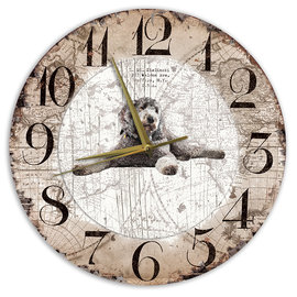 Creatief Art Horloge en bois - Chihuahua Black