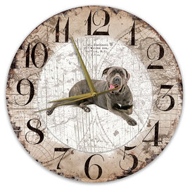 Creatief Art Horloge en bois - Chihuahua Black