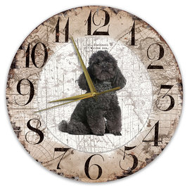 Creatief Art Horloge en bois - Chihuahua Black