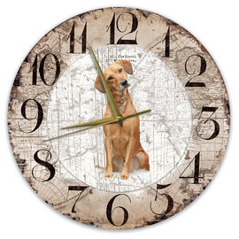 Creatief Art Horloge en bois - Chihuahua Black