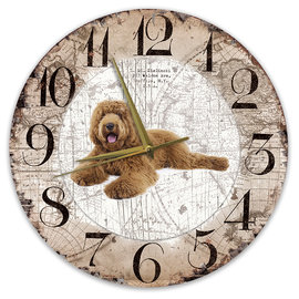 Creatief Art Horloge en bois - Chihuahua Black