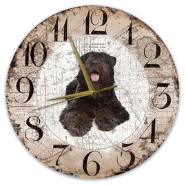 Creatief Art Horloge en bois - Chihuahua Black