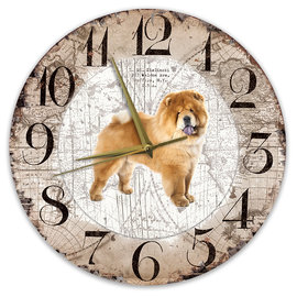 Creatief Art Horloge en bois - Chihuahua Black