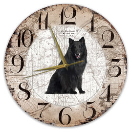 Creatief Art Horloge en bois - Chihuahua Black