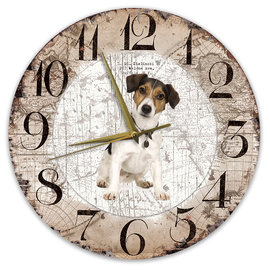 Creatief Art Horloge en bois - Chihuahua Black