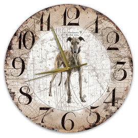 Creatief Art Horloge en bois - Chihuahua Black