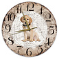Creatief Art Houten Klok - 30cm - Hond - Labrador