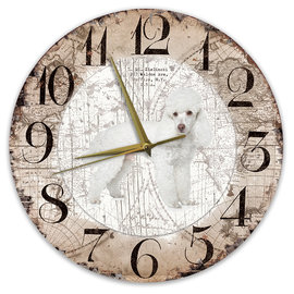 Creatief Art Horloge en bois - Chihuahua Black