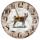 Creatief Art Houten Klok - 30cm - Hond - Shiba Inu