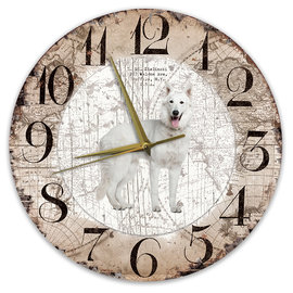 Creatief Art Horloge en bois - Chihuahua Black