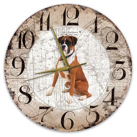 Creatief Art Horloge en bois - Chihuahua Black