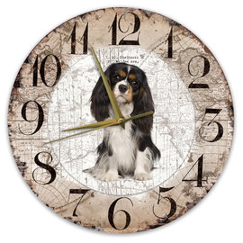 Creatief Art Horloge en bois - Chihuahua Black