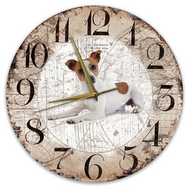 Creatief Art Horloge en bois - Chihuahua Black