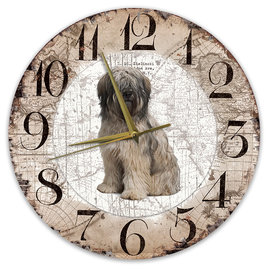 Creatief Art Horloge en bois - Chihuahua Black