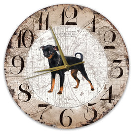 Creatief Art Horloge en bois - Chihuahua Black