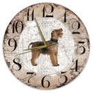 Creatief Art Houten Klok - 30cm - Hond - Fox Terrier