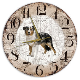 Creatief Art Horloge en bois - Chihuahua Black