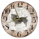 Creatief Art Houten Klok - 30cm - Hond - Imaal Terrier