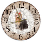 Creatief Art Houten Klok - 30cm - Hond - York
