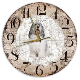 Creatief Art Horloge en bois - Chihuahua Black