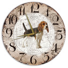 Creatief Art Houten Klok - 30cm - Hond - Beagle